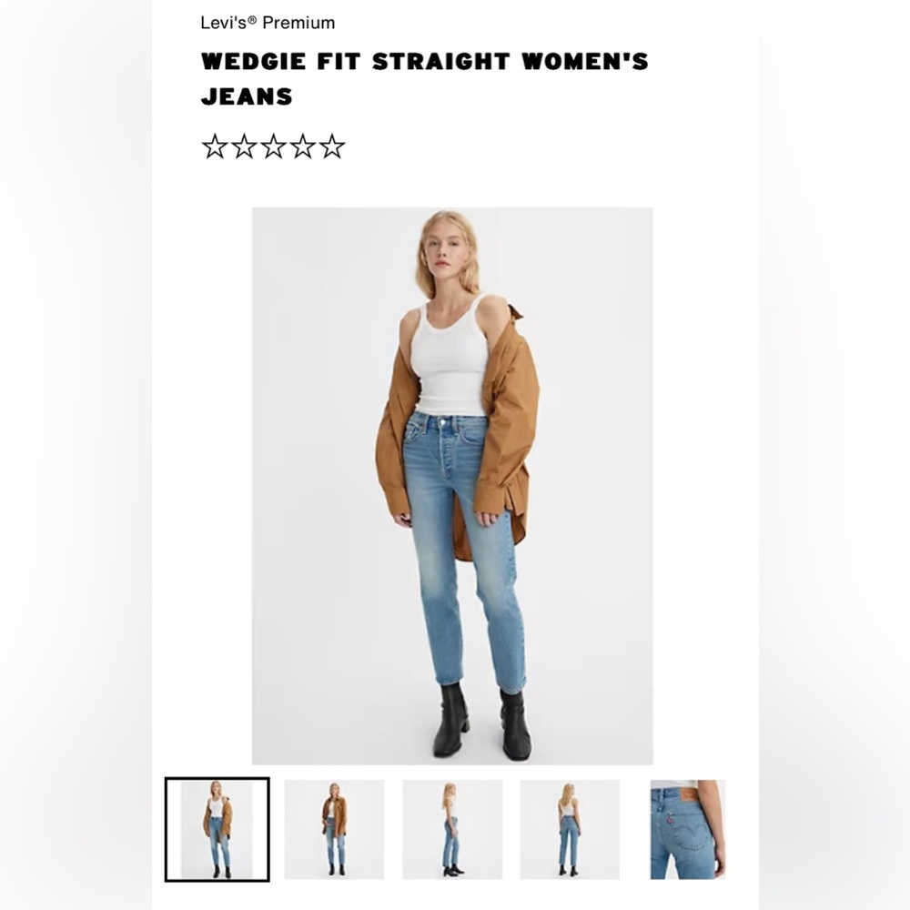 LEVIS wedgie jeans light wash